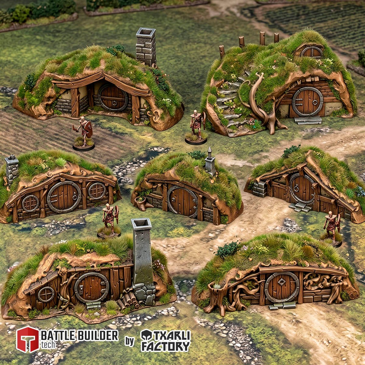 Greenhill Shire - Fantasy Hillside Village Terrain - Txarli Factory - Sigmarite Boutique