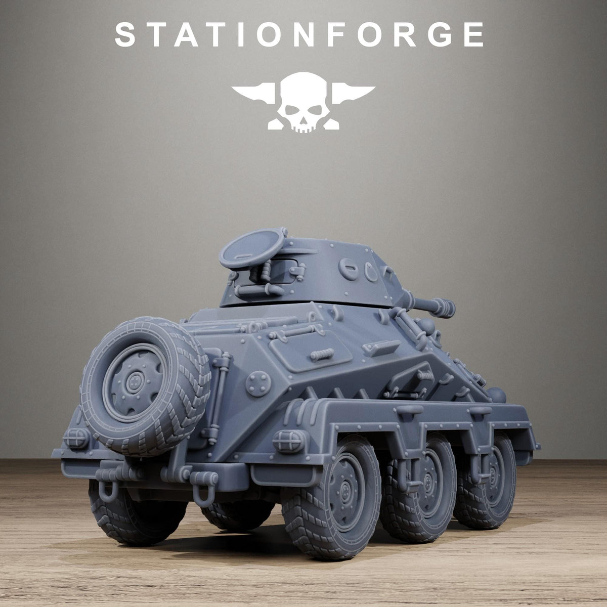 GrimGuard Iron Tank - Heavy Armored Vehicle Resin Miniature for SciFi Wargaming - Stationforge - Sigmarite Boutique