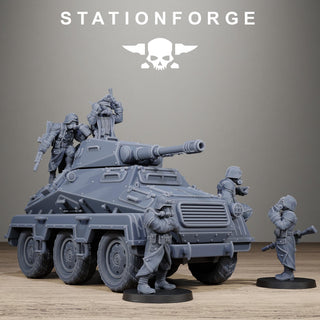 GrimGuard Iron Tank - Heavy Armored Vehicle Resin Miniature for SciFi Wargaming - Stationforge - Sigmarite Boutique