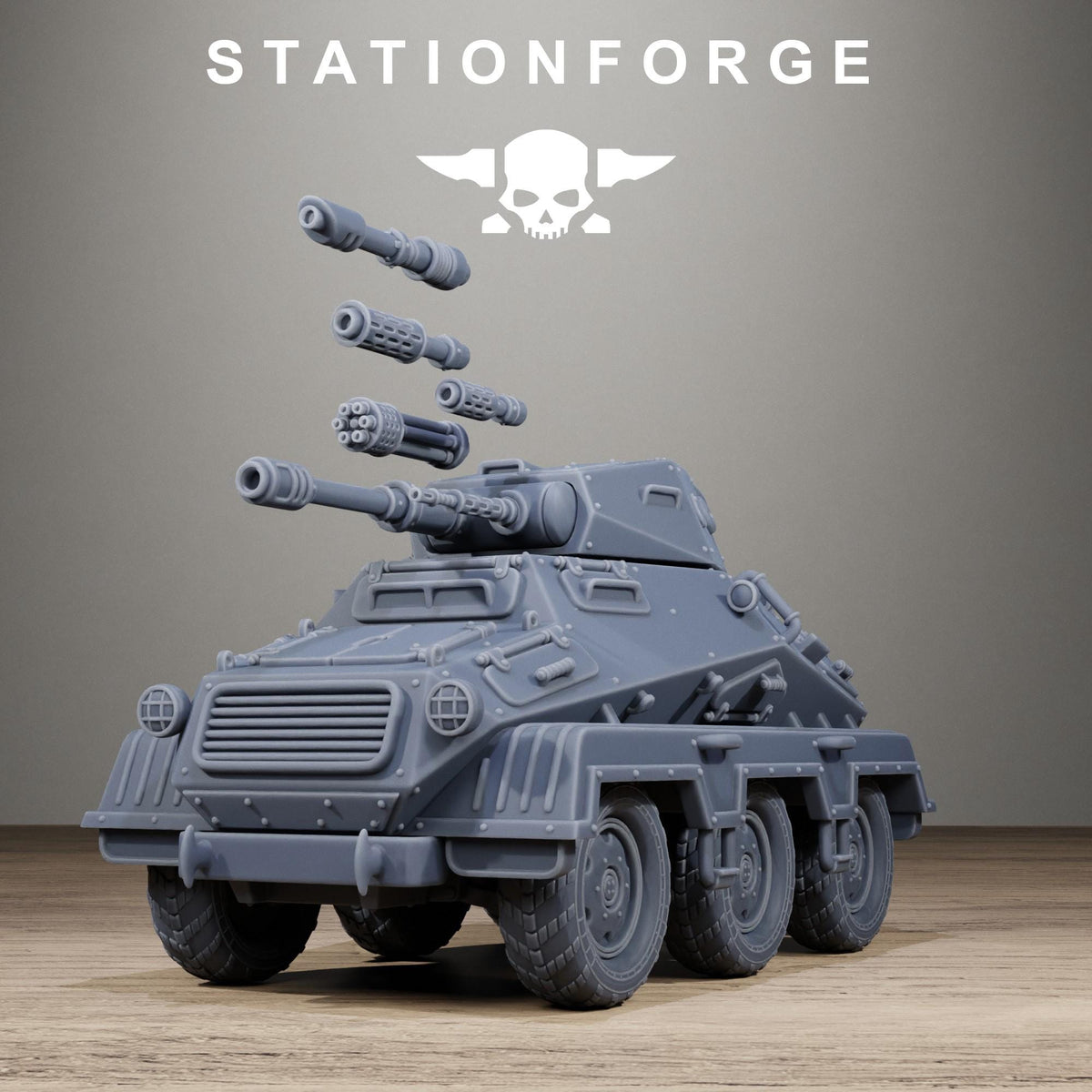 GrimGuard Iron Tank - Heavy Armored Vehicle Resin Miniature for SciFi Wargaming - Stationforge - Sigmarite Boutique