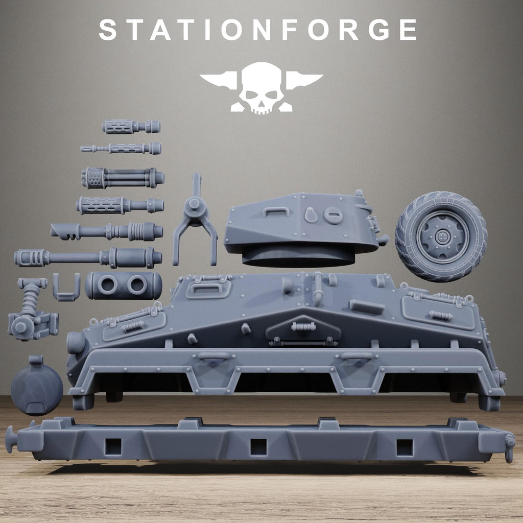 GrimGuard Iron Tank - Heavy Armored Vehicle Resin Miniature for SciFi Wargaming - Stationforge - Sigmarite Boutique