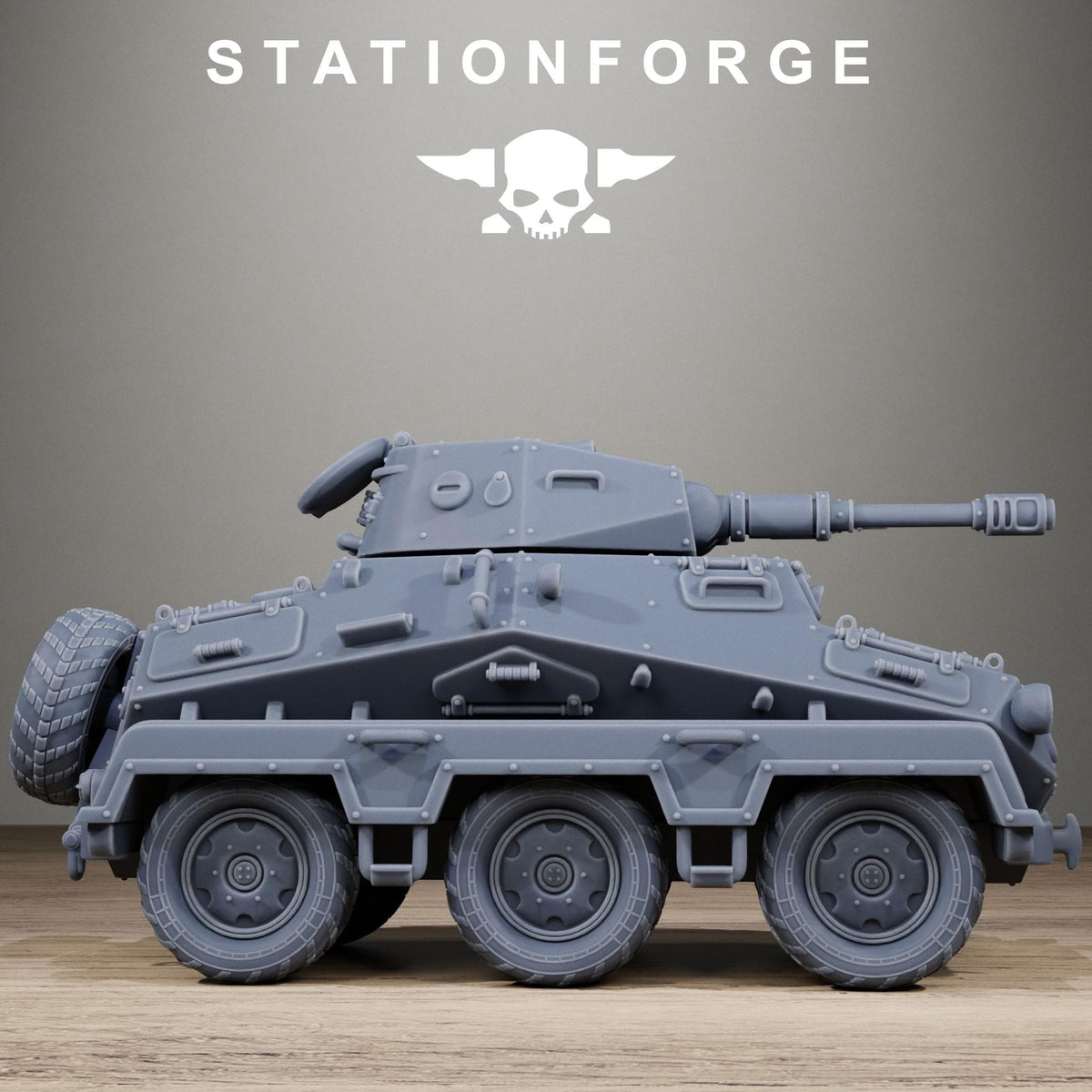 GrimGuard Iron Tank - Heavy Armored Vehicle Resin Miniature for SciFi Wargaming - Stationforge - Sigmarite Boutique