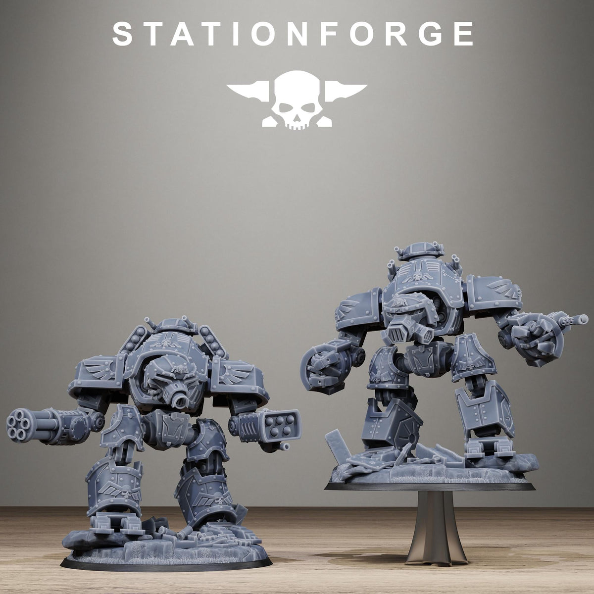 GrimGuard Mechguard - Heavy Walker Resin Miniature for Trench Warfare Gaming - Stationforge - Sigmarite Boutique