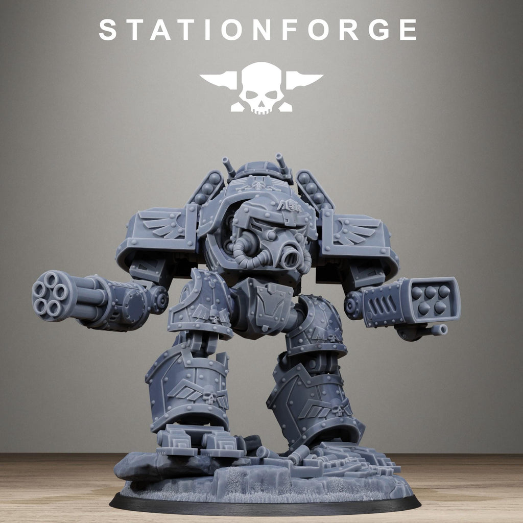 GrimGuard Mechguard - Heavy Walker Resin Miniature for Trench Warfare Gaming - Stationforge - Sigmarite Boutique