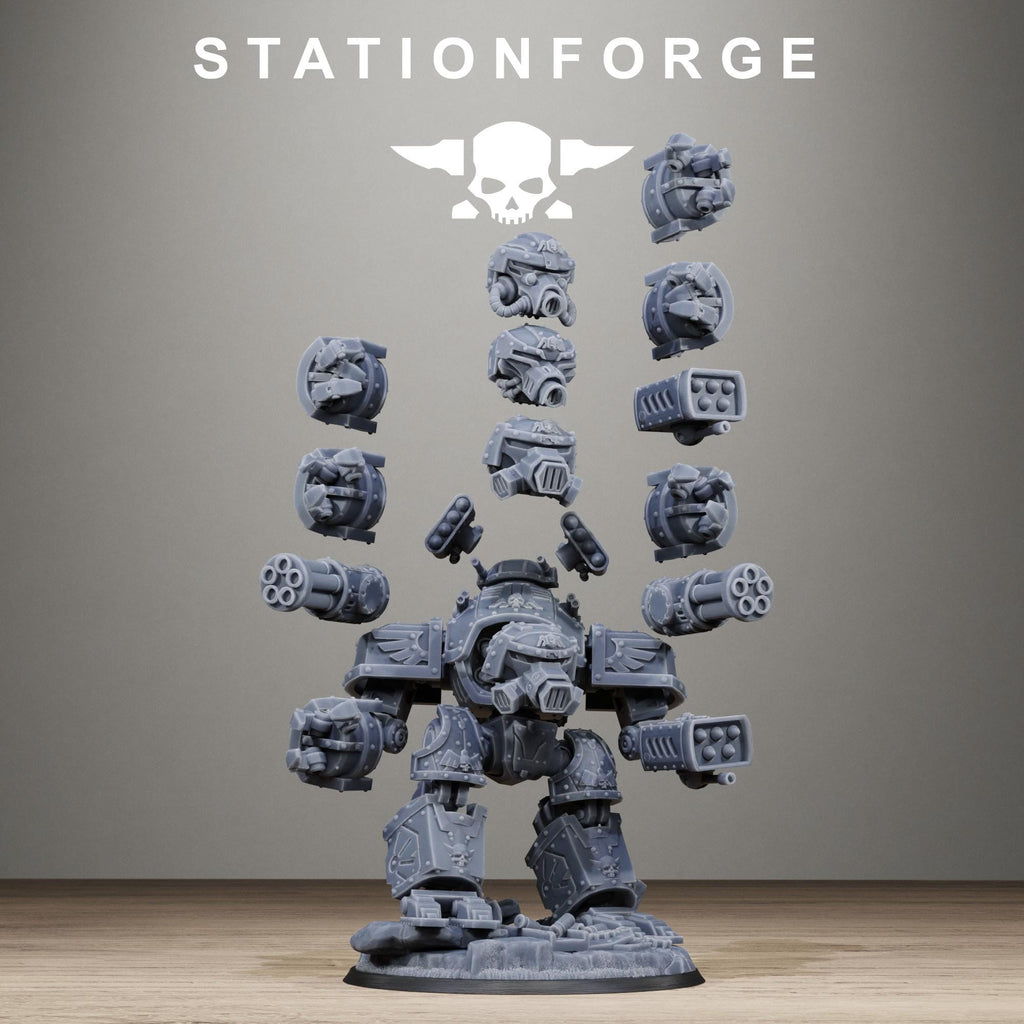 GrimGuard Mechguard - Heavy Walker Resin Miniature for Trench Warfare Gaming - Stationforge - Sigmarite Boutique