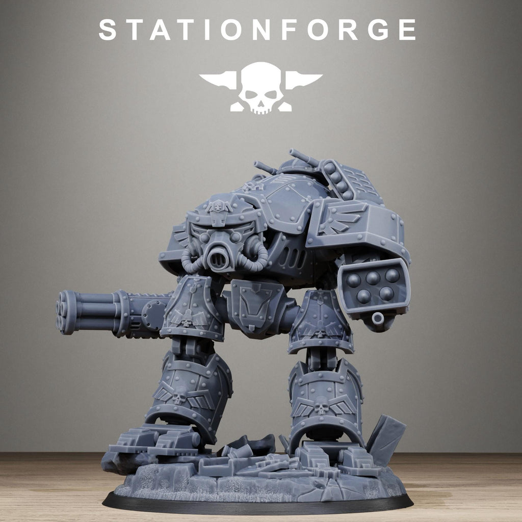GrimGuard Mechguard - Heavy Walker Resin Miniature for Trench Warfare Gaming - Stationforge - Sigmarite Boutique