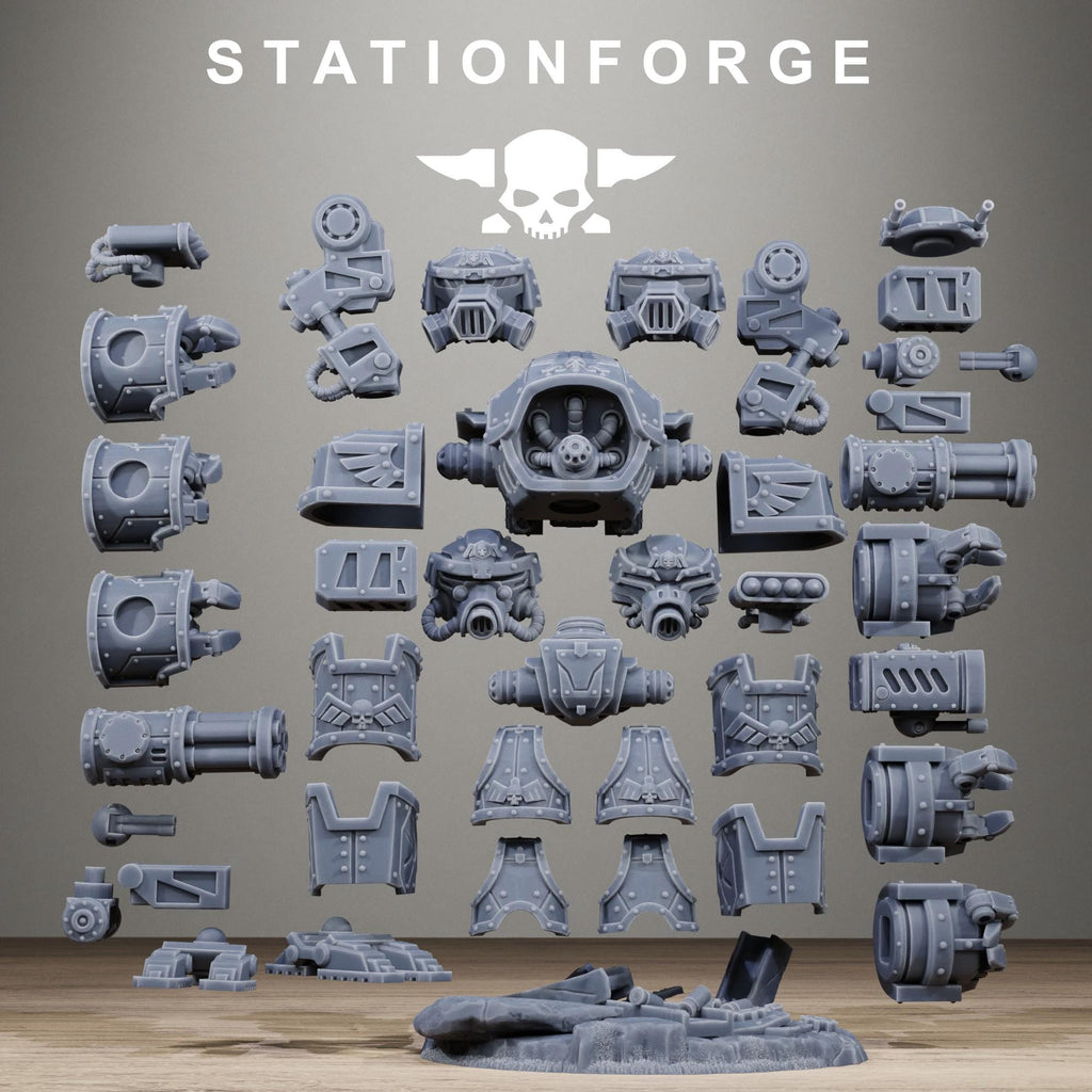 GrimGuard Mechguard - Heavy Walker Resin Miniature for Trench Warfare Gaming - Stationforge - Sigmarite Boutique