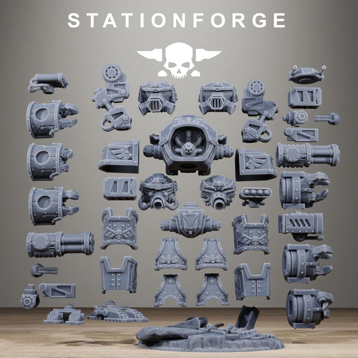 GrimGuard Mechguard - Heavy Walker Resin Miniature for Trench Warfare Gaming - Stationforge - Sigmarite Boutique