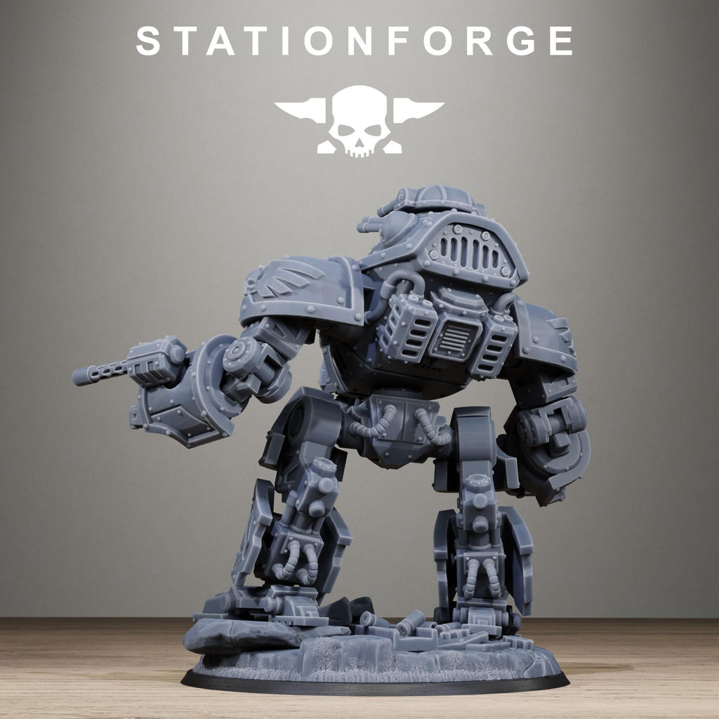 GrimGuard Mechguard - Heavy Walker Resin Miniature for Trench Warfare Gaming - Stationforge - Sigmarite Boutique