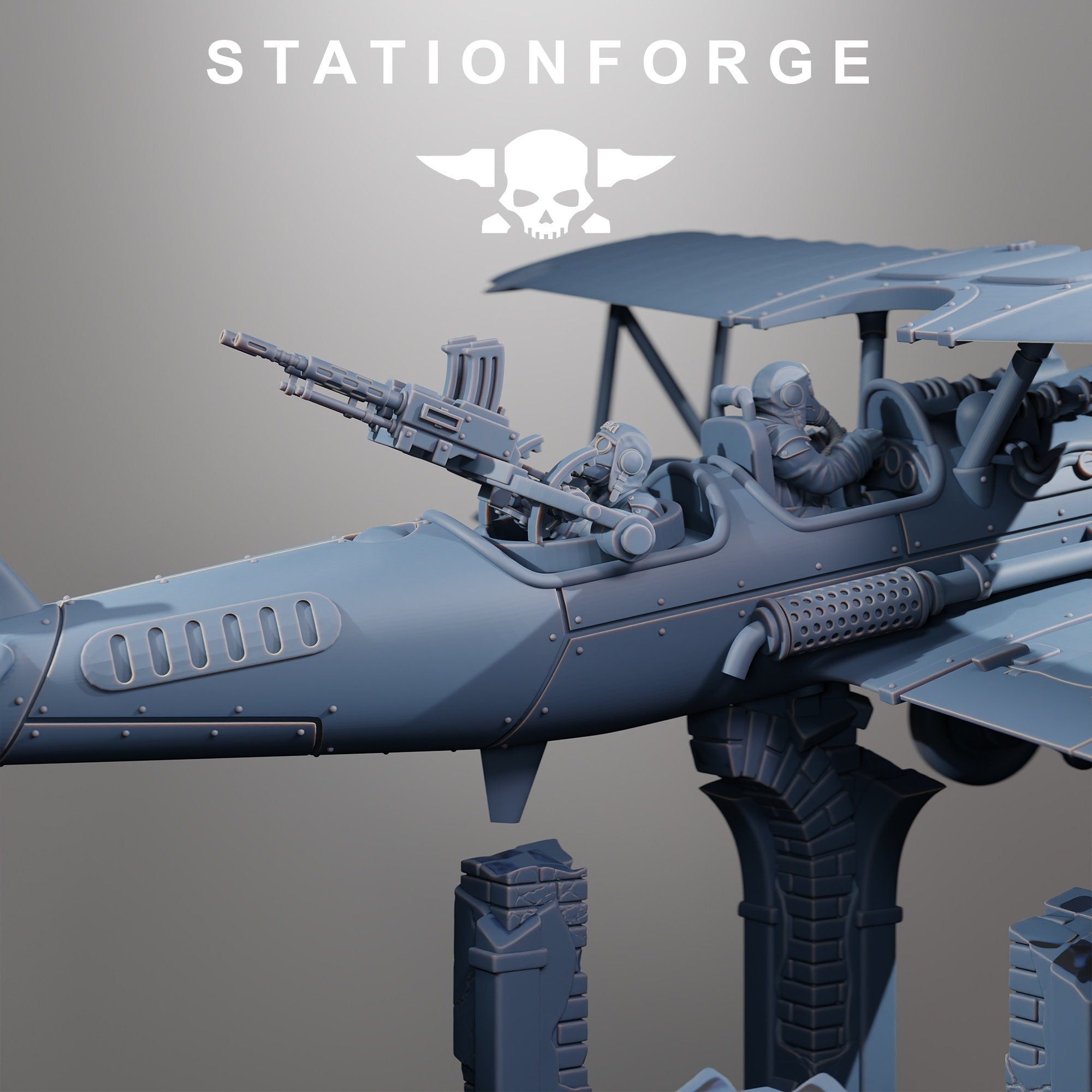 Grimguard SF-14A Biplane - StationForge - Sigmarite Boutique