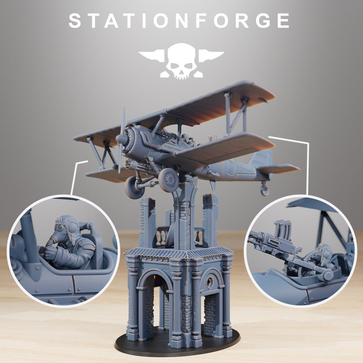 Grimguard SF-14A Biplane - StationForge - Sigmarite Boutique