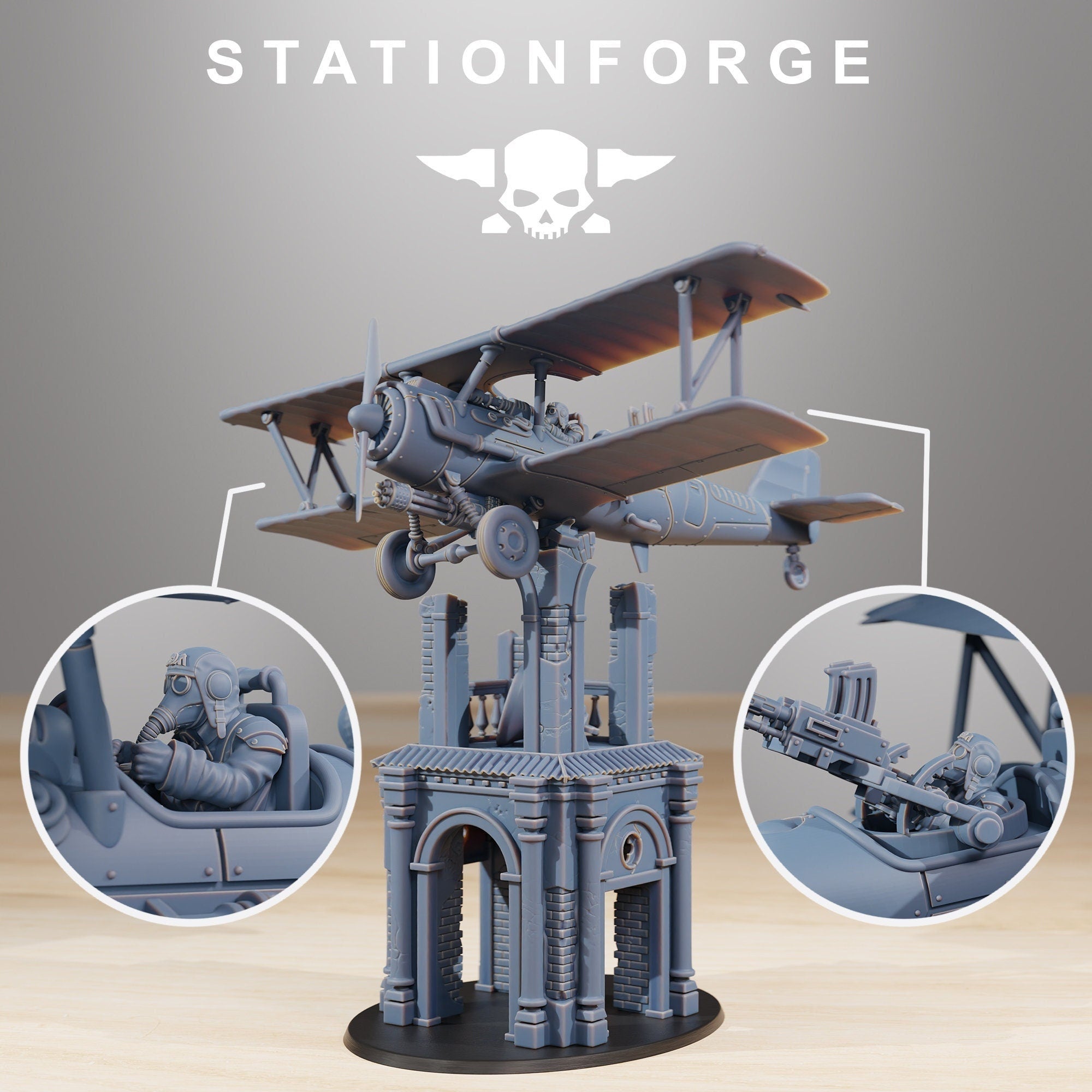 Grimguard SF-14A Biplane - StationForge - Sigmarite Boutique