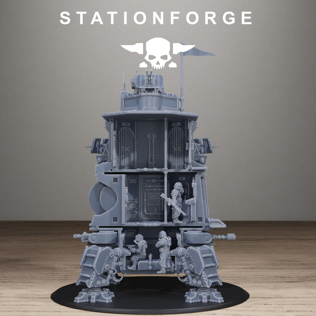 Grimguard Tower Tank - Sci-Fi Heavy Walker Vehicle for Wargaming & RPGs - StationForge - Sigmarite Boutique