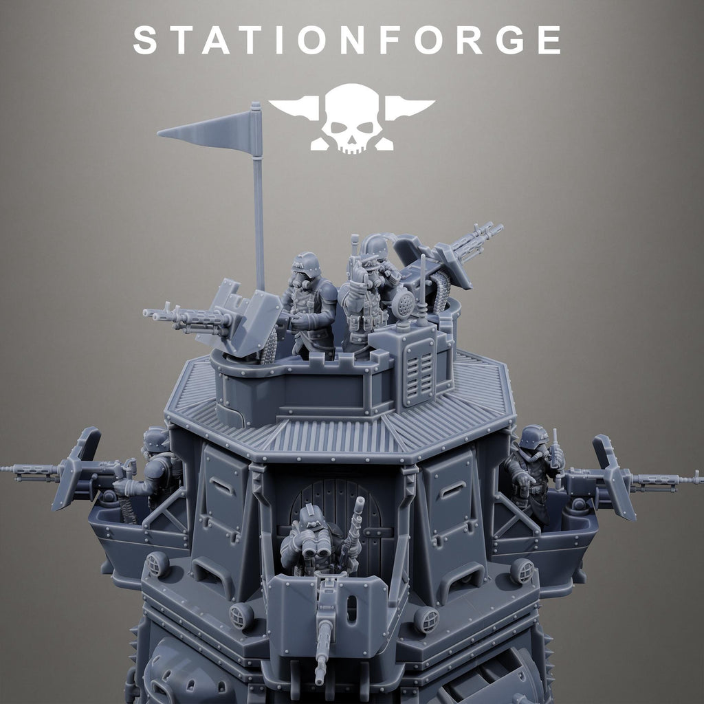 Grimguard Tower Tank - Sci-Fi Heavy Walker Vehicle for Wargaming & RPGs - StationForge - Sigmarite Boutique