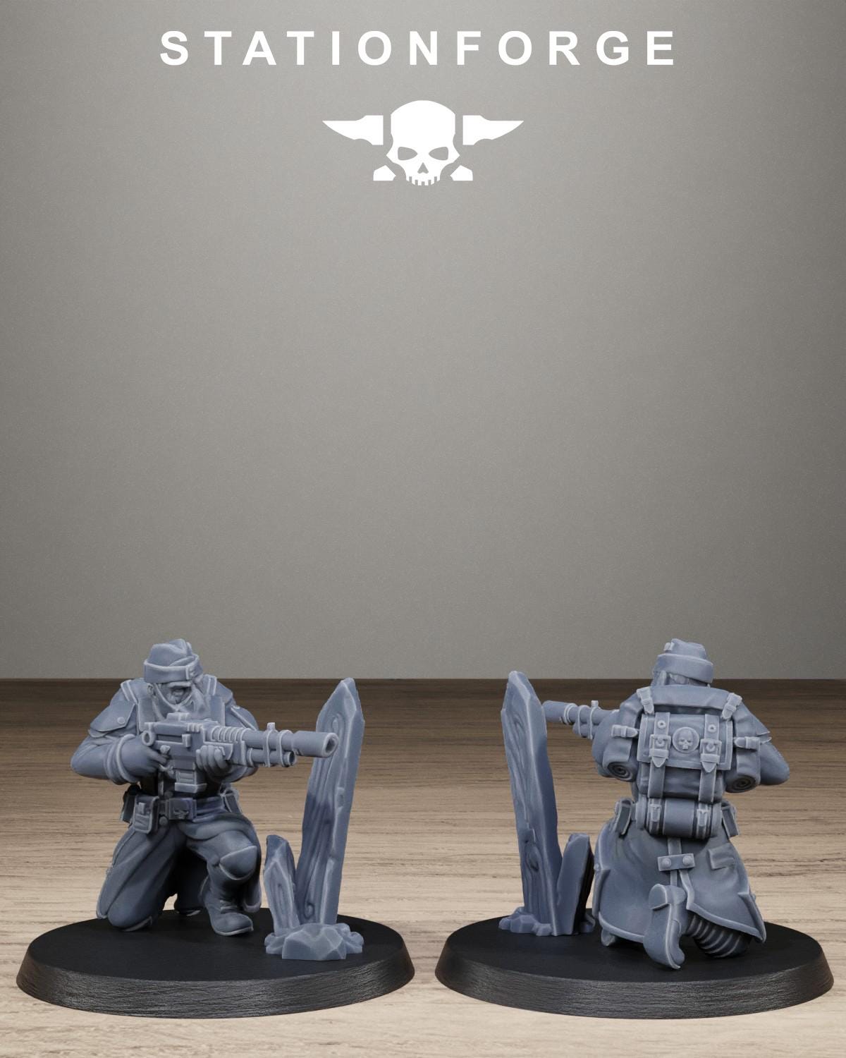 Grimguard Trench Raiders - Resin Sci-Fi Infantry Squad for Sci Fi Wargaming, RPGs & Tabletop Gaming - StationForge - Sigmarite Boutique