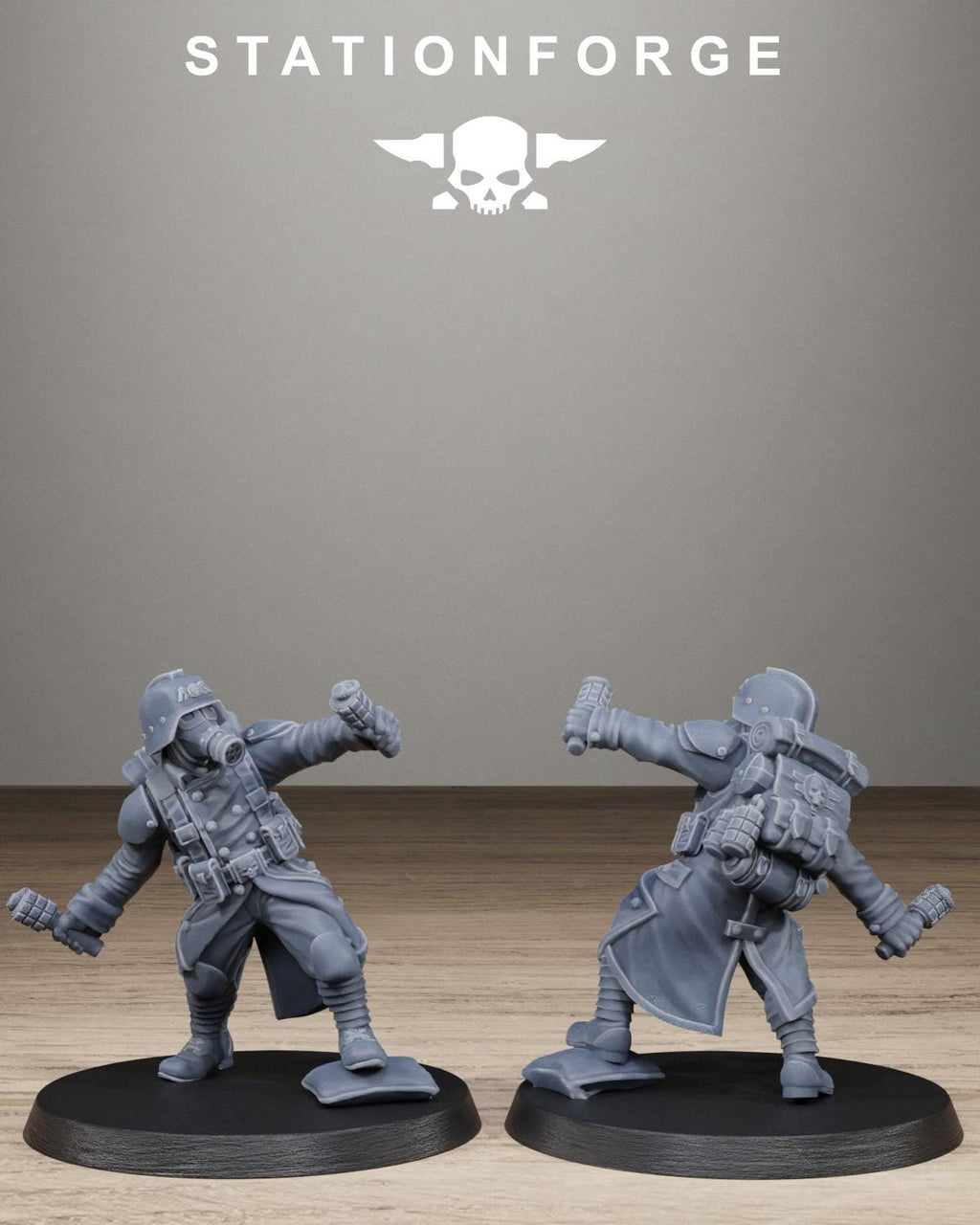 Grimguard Trench Raiders - Resin Sci-Fi Infantry Squad for Sci Fi Wargaming, RPGs & Tabletop Gaming - StationForge - Sigmarite Boutique