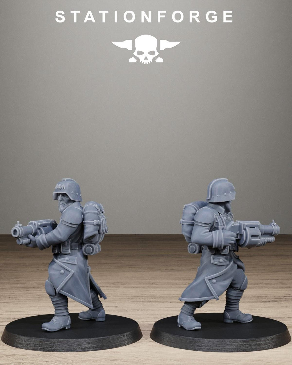 Grimguard Trench Raiders - Resin Sci-Fi Infantry Squad for Sci Fi Wargaming, RPGs & Tabletop Gaming - StationForge - Sigmarite Boutique
