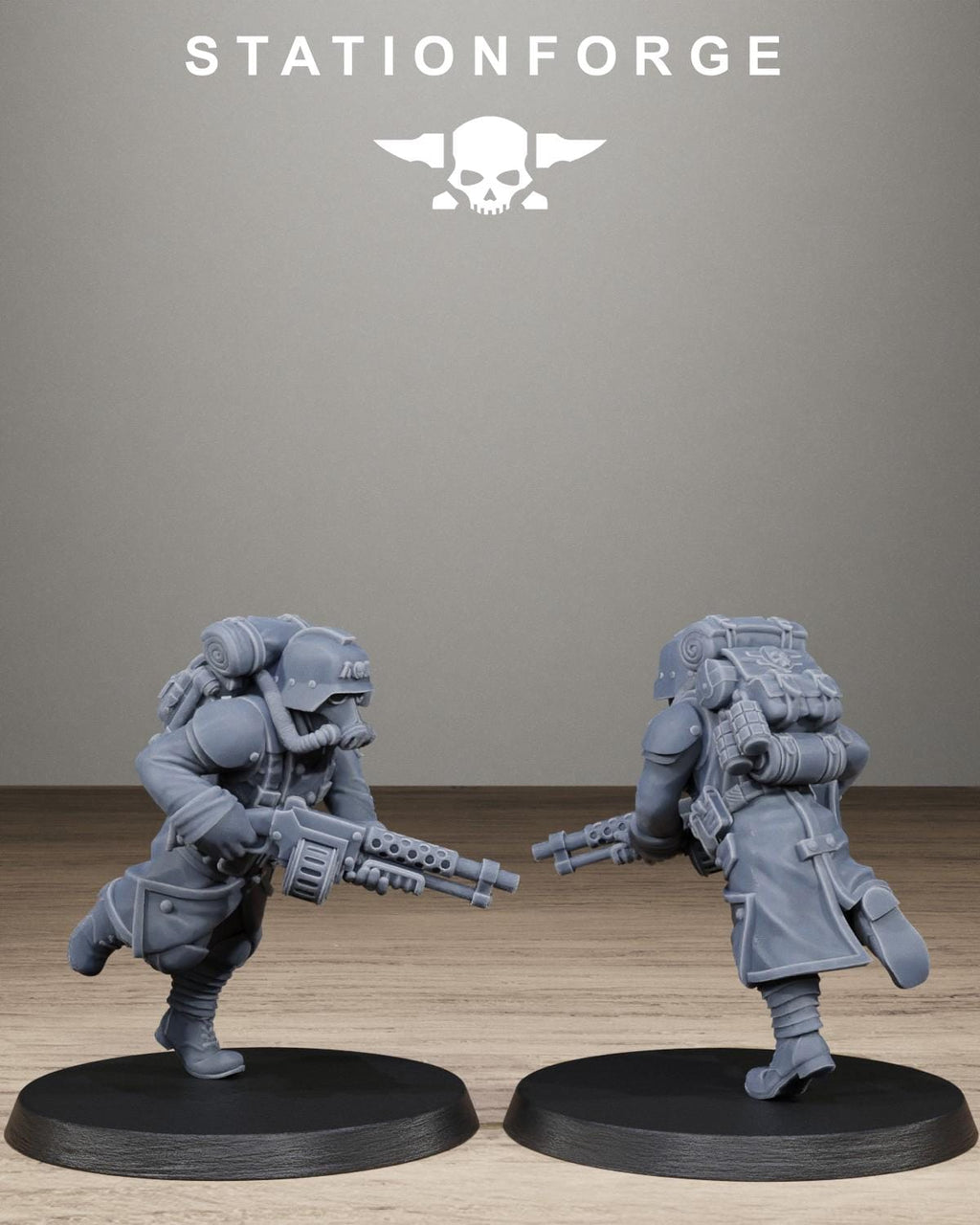 Grimguard Trench Raiders - Resin Sci-Fi Infantry Squad for Sci Fi Wargaming, RPGs & Tabletop Gaming - StationForge - Sigmarite Boutique