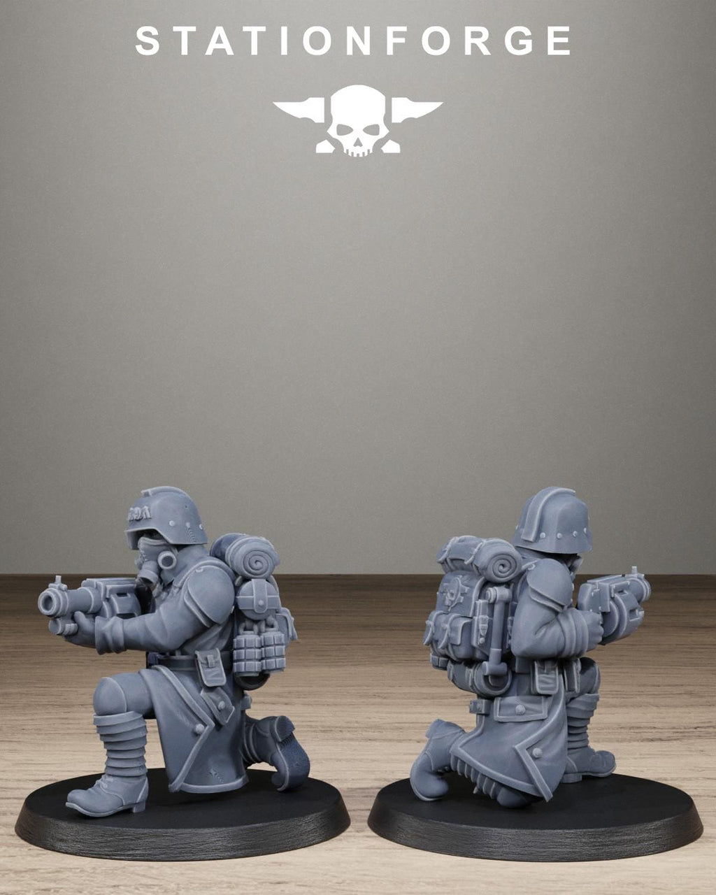 Grimguard Trench Raiders - Resin Sci-Fi Infantry Squad for Sci Fi Wargaming, RPGs & Tabletop Gaming - StationForge - Sigmarite Boutique