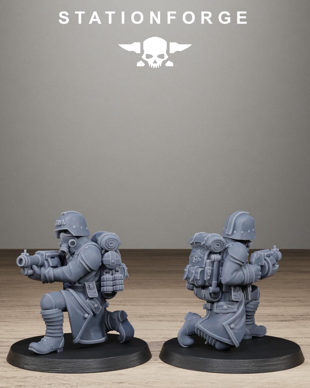 Grimguard Trench Raiders - Resin Sci-Fi Infantry Squad for Sci Fi Wargaming, RPGs & Tabletop Gaming - StationForge - Sigmarite Boutique