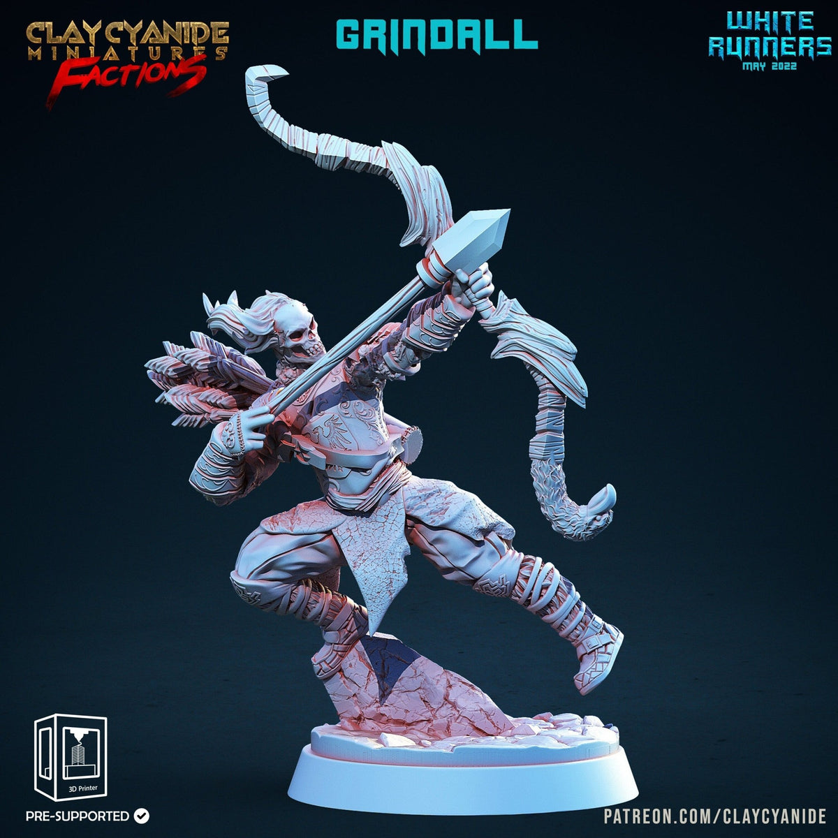 Grindall - White Runners - Clay Cyanide - Sigmarite Boutique
