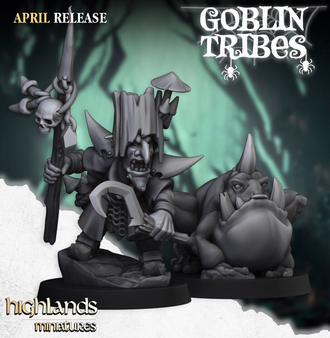 Grubnax and Croakulus - Goblin Tribes - Highlands Miniatures - Sigmarite Boutique