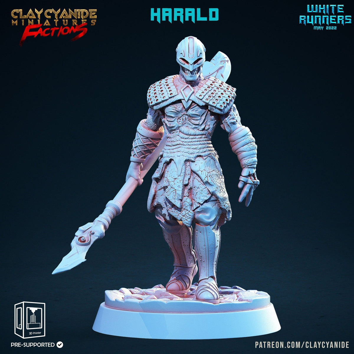 Harald - White Runners - Clay Cyanide - Sigmarite Boutique