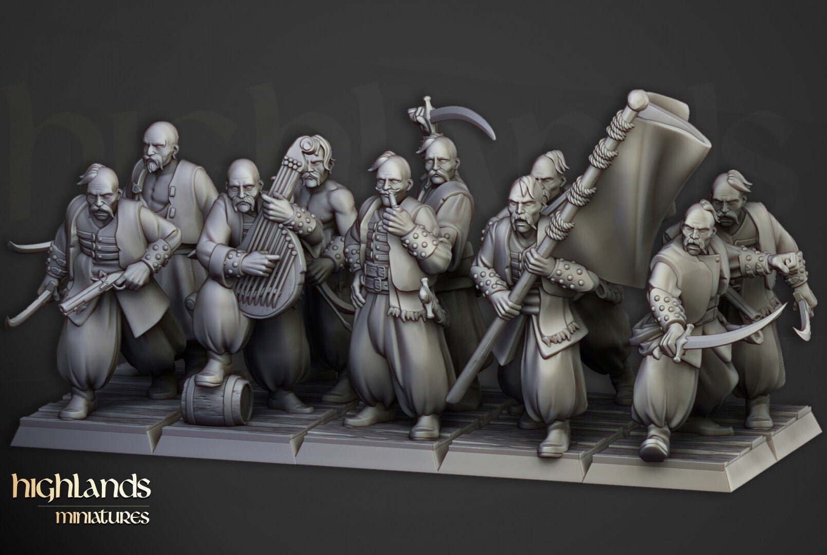 Harbour Cossacks - Highlands Miniatures - Sigmarite Boutique