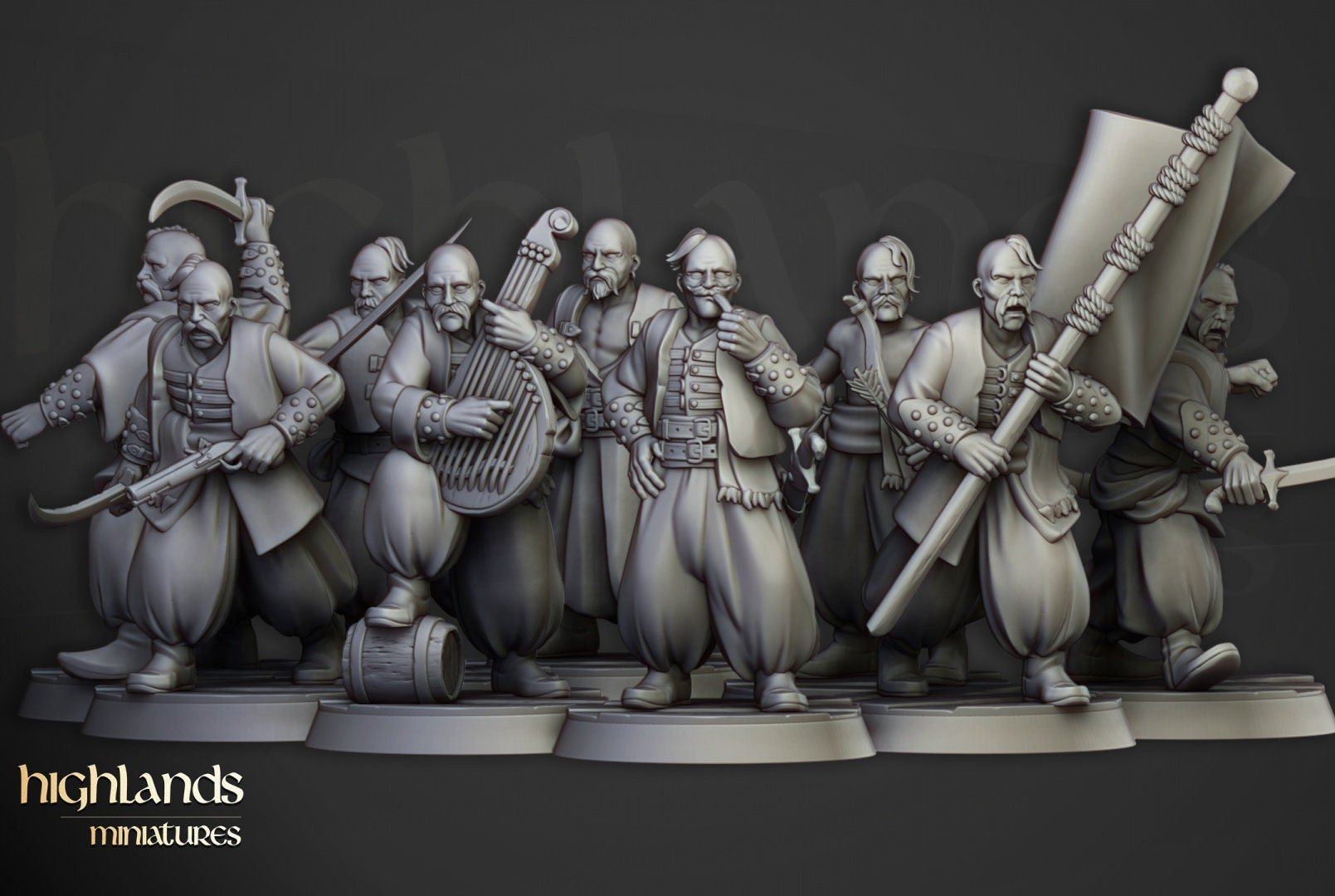 Harbour Cossacks - Highlands Miniatures - Sigmarite Boutique