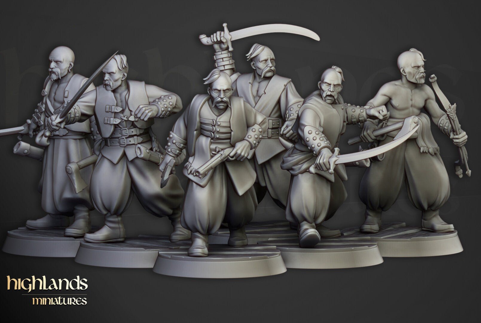 Harbour Cossacks - Highlands Miniatures - Sigmarite Boutique