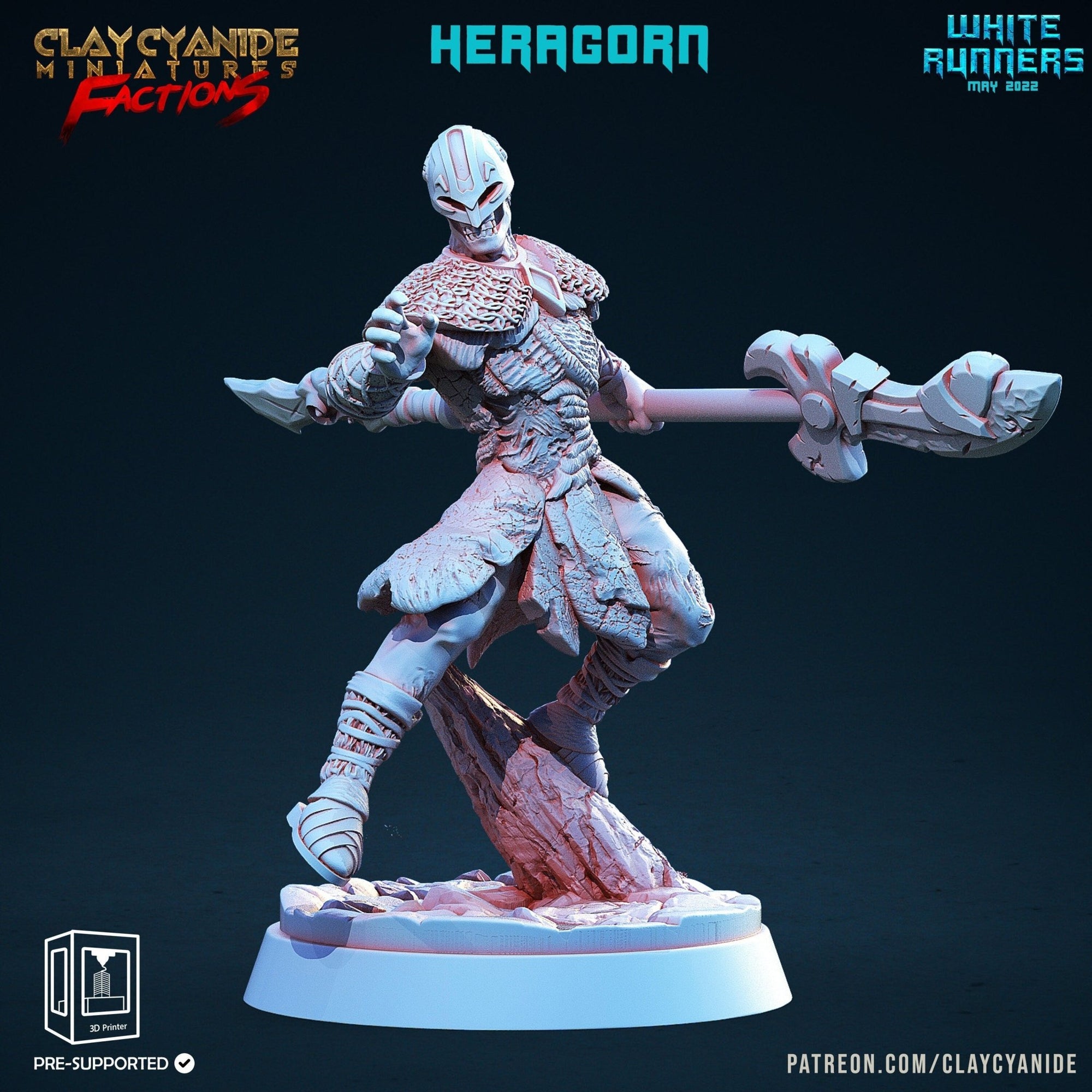 Heragorn - White Runners - Clay Cyanide - Sigmarite Boutique