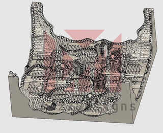 Hive Tunnel 4-Way Intersection - LV-427 Designs - Sigmarite Boutique