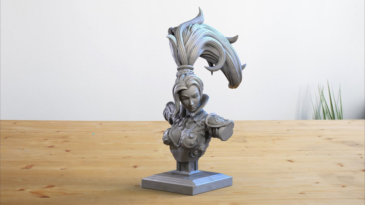 Hua Mulan Bust - Legends and Gods of China - Clay Cyanide - Sigmarite Boutique