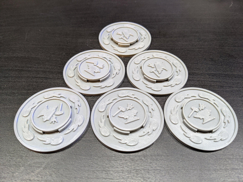 FlipMarkers - Custom objective markers with flippable, switchable medallions