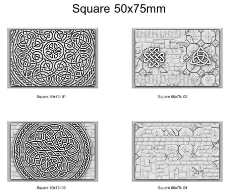 Resin Bases - Dwarf - Square