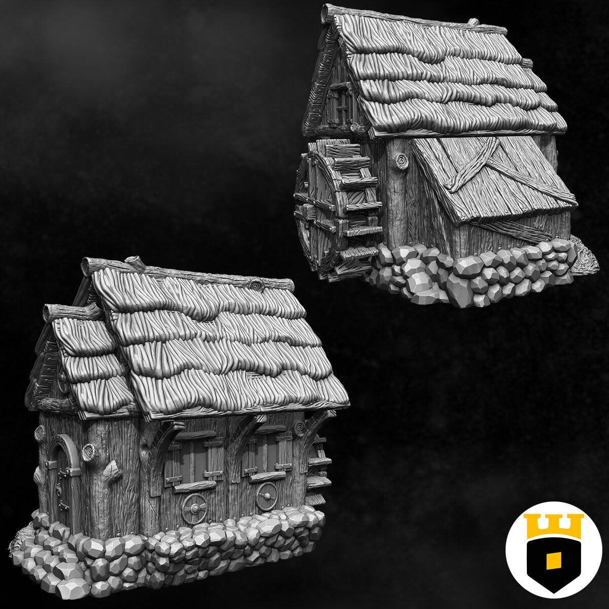 Northvakt - Farm Building - Medieval Terrain - 3D Printed PLA Plastic