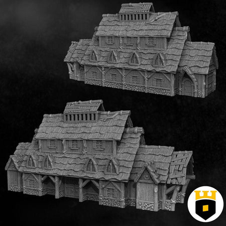 Northvakt - Longhall - Medieval Terrain - 3D Printed PLA Plastic