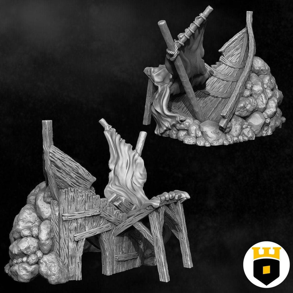 Northvakt - Shipwreck Building - Medieval Terrain - 3D Printed PLA Plastic