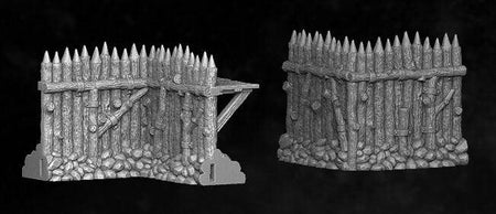 Northvakt - Modular Palisade - Medieval Terrain - 3D Printed PLA Plastic