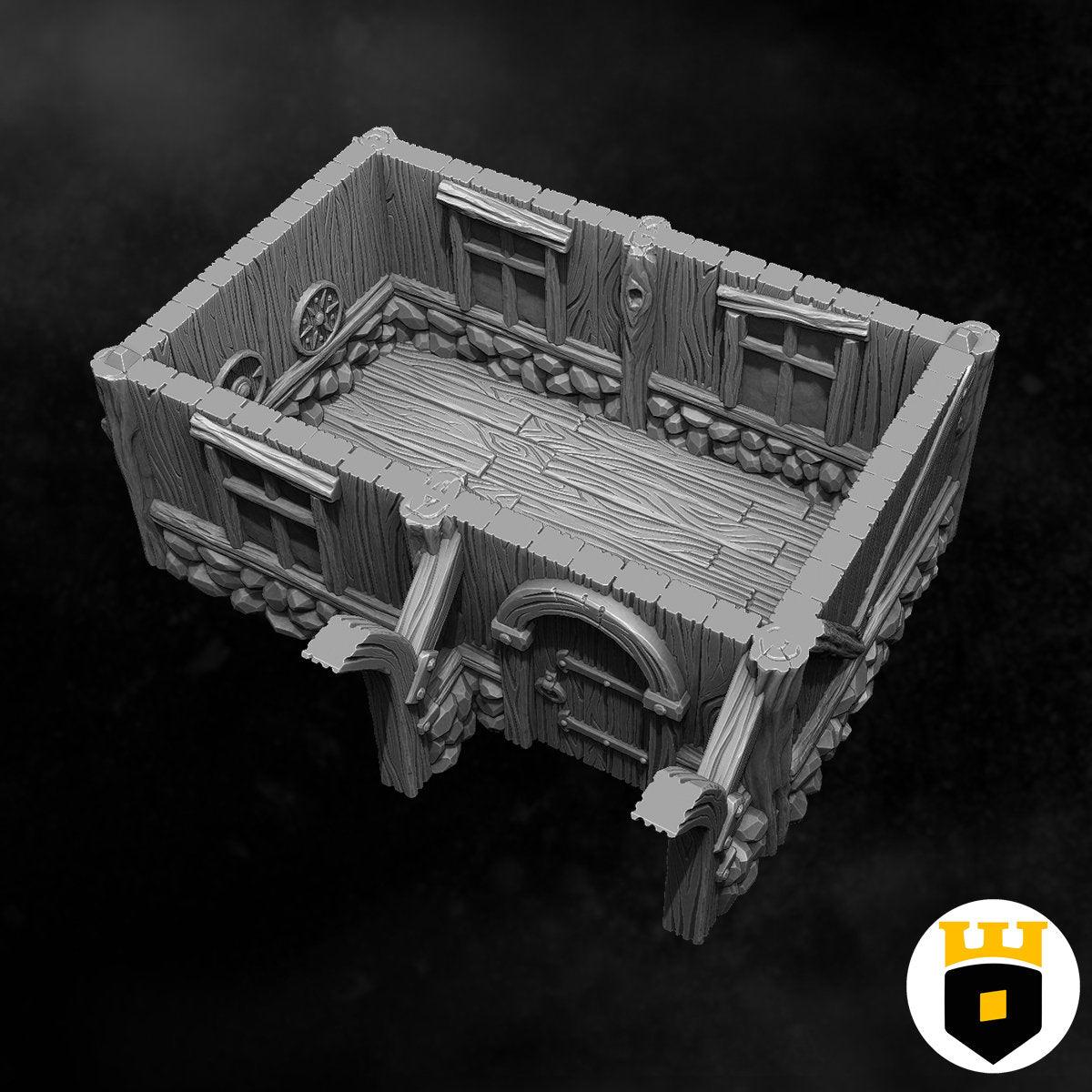 Northvakt - Tiny House - Medieval Terrain - 3D Printed PLA Plastic