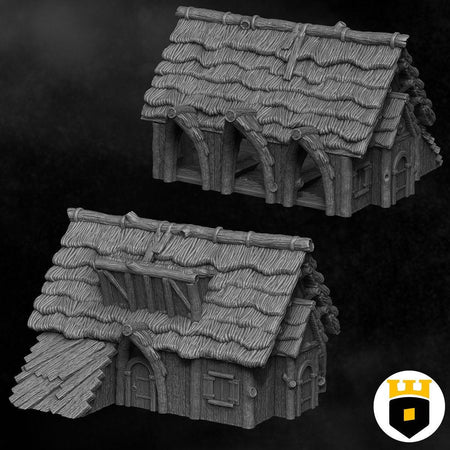 Northvakt - Stable - Medieval Terrain - 3D Printed PLA Plastic