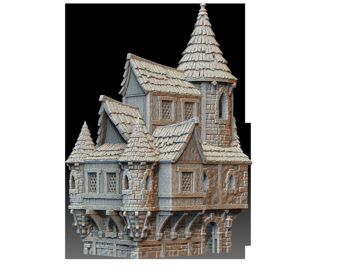 Leichheim - Scholar's House - Medieval Terrain - 3D Printed PLA Plastic