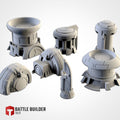 Sci Fi Building Terrain - Futuristic Base & Generator Structures for 28mm Wargaming and RPGs - Txarli Factory