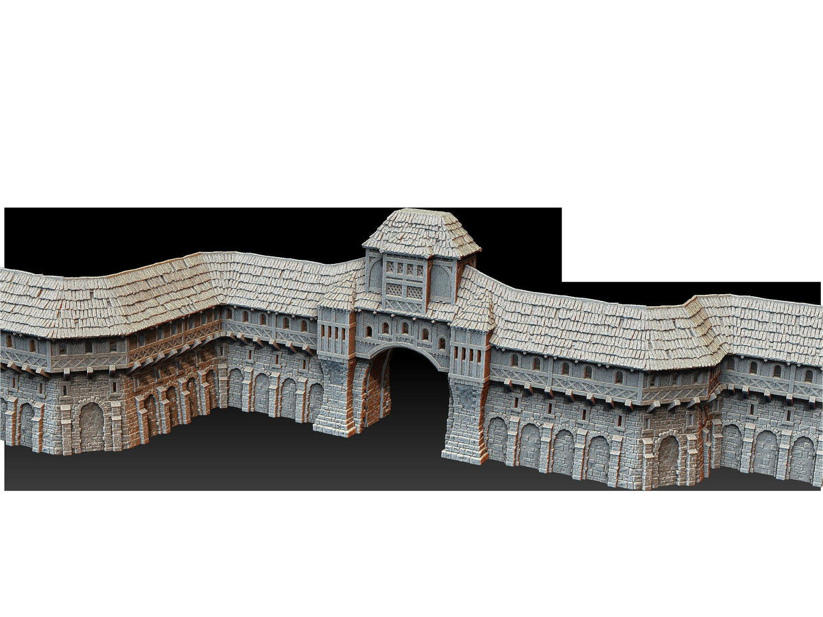 Leichheim - Modular Walls - Medieval Terrain - 3D Printed PLA Plastic