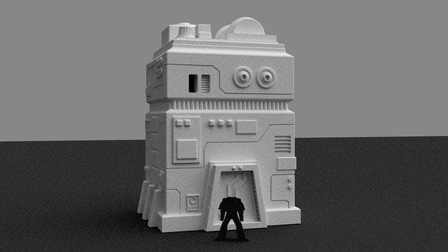 Government Building - Corvus Games Terrain - 3D Printed PLA Plastic