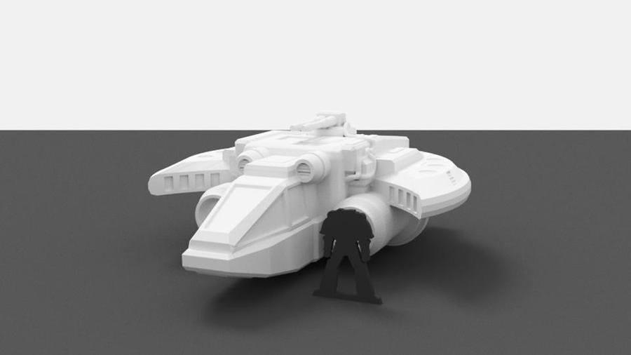 Bounty Hunters Ship - Corvus Games Terrain - 3D Printed PLA Plastic