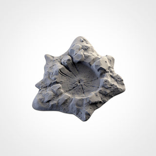 Blast Crater Terrain - Sci Fi Tabletop Scatter Terrain for 28mm Wargaming & RPGs - Modular Battlefield Craters - Txarli Factory