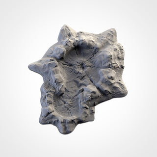Blast Crater Terrain - Sci Fi Tabletop Scatter Terrain for 28mm Wargaming & RPGs - Modular Battlefield Craters - Txarli Factory