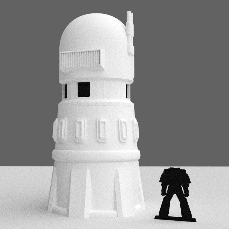 Desert Tower - Corvus Games Terrain - 3D Printed PLA Plastic