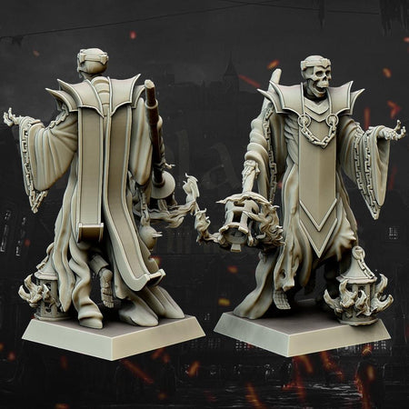 Skeleton Wizard Hero - Highlands Miniatures